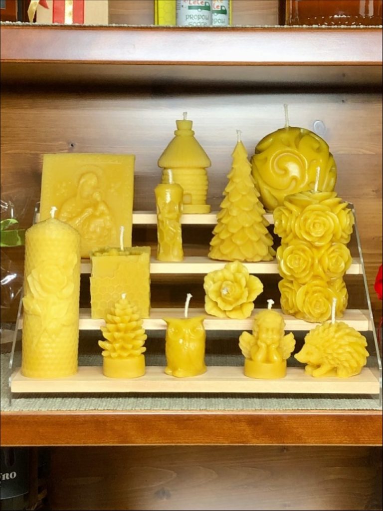 Candele decorative in pura cera d’api